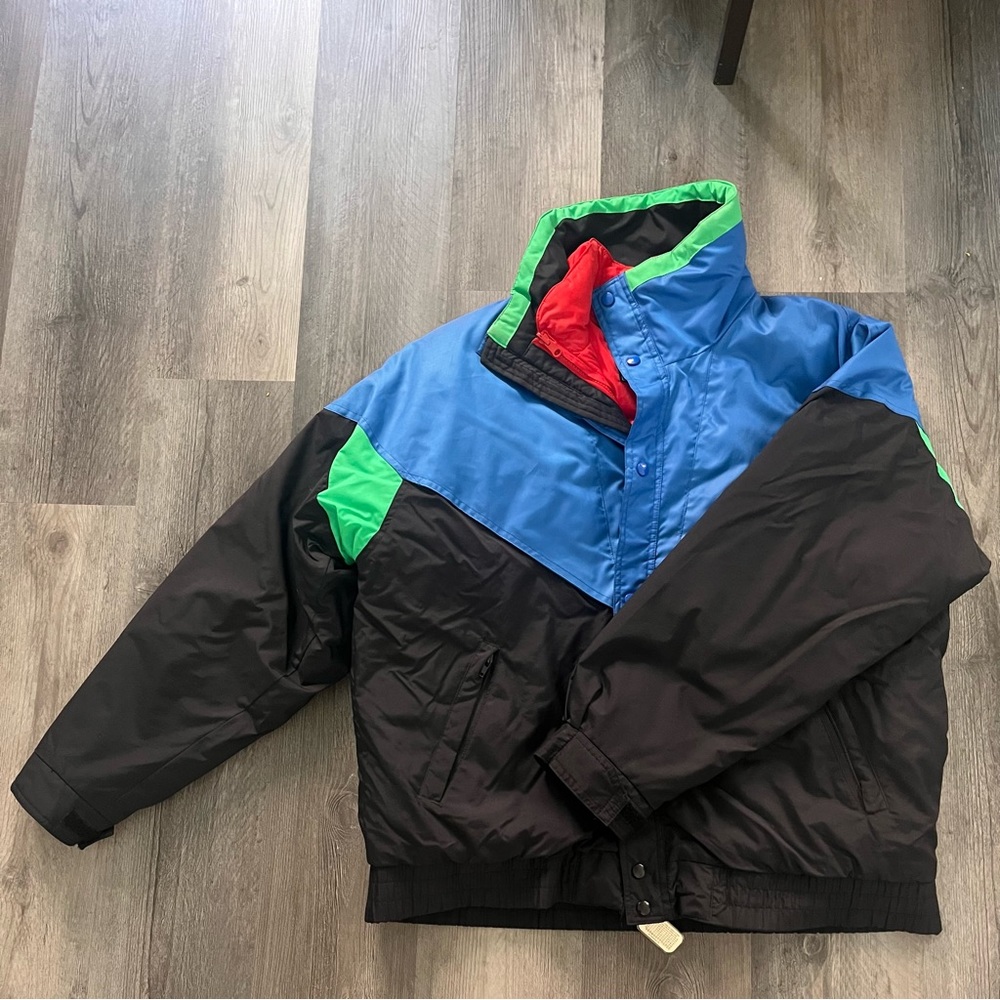 BLACK ICE Vintage Snow Winter Puffer Jacket Size XL